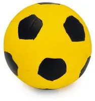 Beeztees voetbal hondenspeelgoed zwart/geel8,5x8,5x8,5 cm kopen?