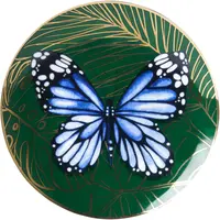 Heinen Delfts Blauw decoratiebord keramiek vlinder 16x2cm delfts blauw kopen?