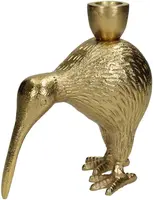 Kersten kandelaar aluminium vogel kiwi 13x7x14cm goud kopen?
