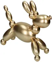 Kersten ornament polyresin ballon hond 31.5x12x24.5cm goud kopen?