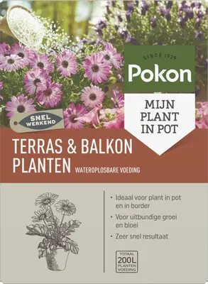 Pokon Terras & Balkon Planten Wateroplosbare Voeding 500g - afbeelding 1