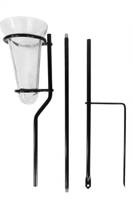 Regenmeter glas incl. steel 130cm - afbeelding 2