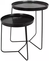 Table aluminium black 50x50x57cm set van 2 kopen?