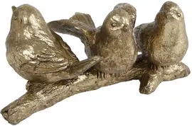 Van Manen ornament polystone vogels tak 14x7x7cm goud kopen?