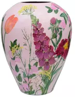 Vase The World vaas glas kander summer flower 33.5x43cm pink kopen?