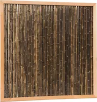 Woodvision bamboescherm van zwarte bamboestokken in douglas frame 186x186 cm kopen?