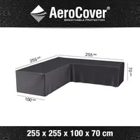 AeroCover hoeksethoes lage rug 255x255x100x70cm kopen?
