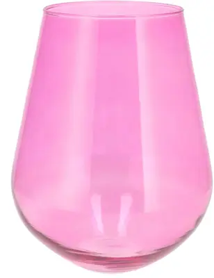Daan Kromhout Design vaas glas mira 22x28cm fuchsia - afbeelding 1