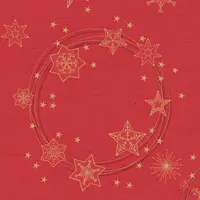 Duni dunilin soft servet star shine red 40x40cm rood 12 stuks kopen?