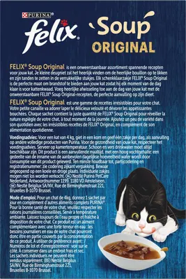 FELIX® Soup Original Farm Selectie met Rund, Kip, Lam 6x48g - afbeelding 1