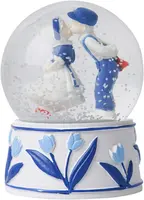 Heinen Delfts Blauw sneeuwbol kissing couple delfts blauw  kopen?