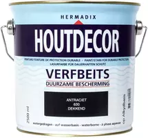 Hermadix houtdecor zijdeglans 2500 ml antraciet (630) dekkend kopen?