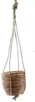 Rotan hangpot stripe 18x16cm bronze  kopen?