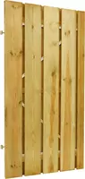 Woodvision grenen plankendeur fijnbezaagd stalen frame 100x200 cm geimpregneerd kopen?