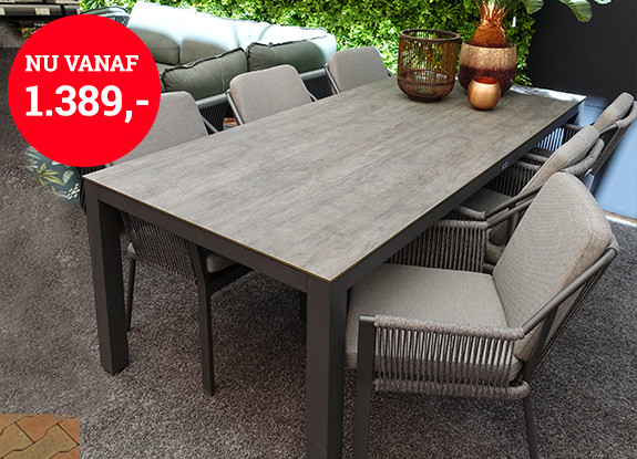 Tierra Briga diningset nu vanaf 1389,-