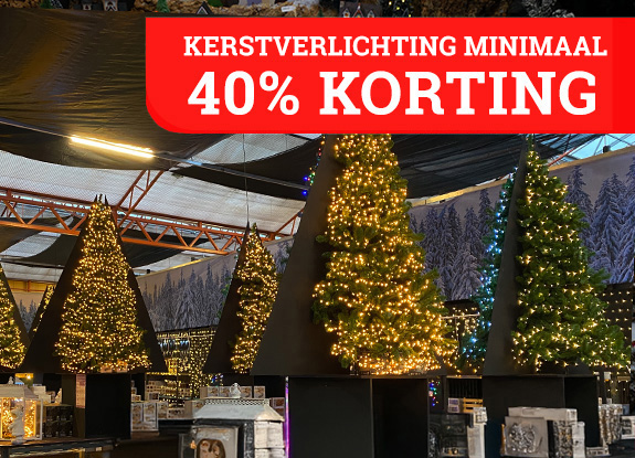 40% korting op kerstverlichting 