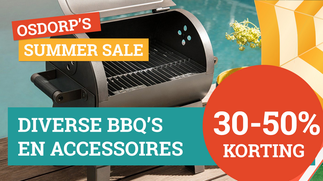 Tot 50% korting op bbqs en accessoires