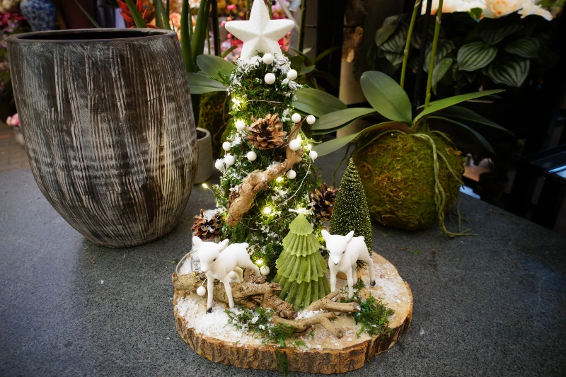 Kerst workshop Winterfair 2024 tuincentrum Osdorp Amsterdam