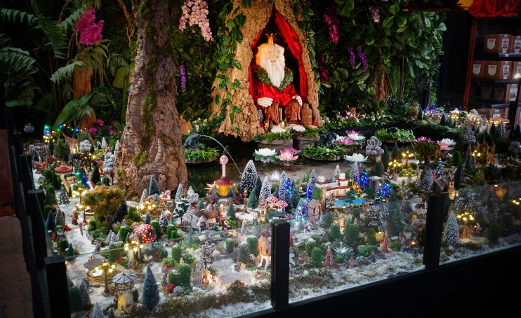 Luville mini Efteling in kerstshow tuincentrum Osdorp Amsterdam