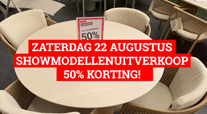 Showmodeluitverkoop bij tuincentrum Osdorp!