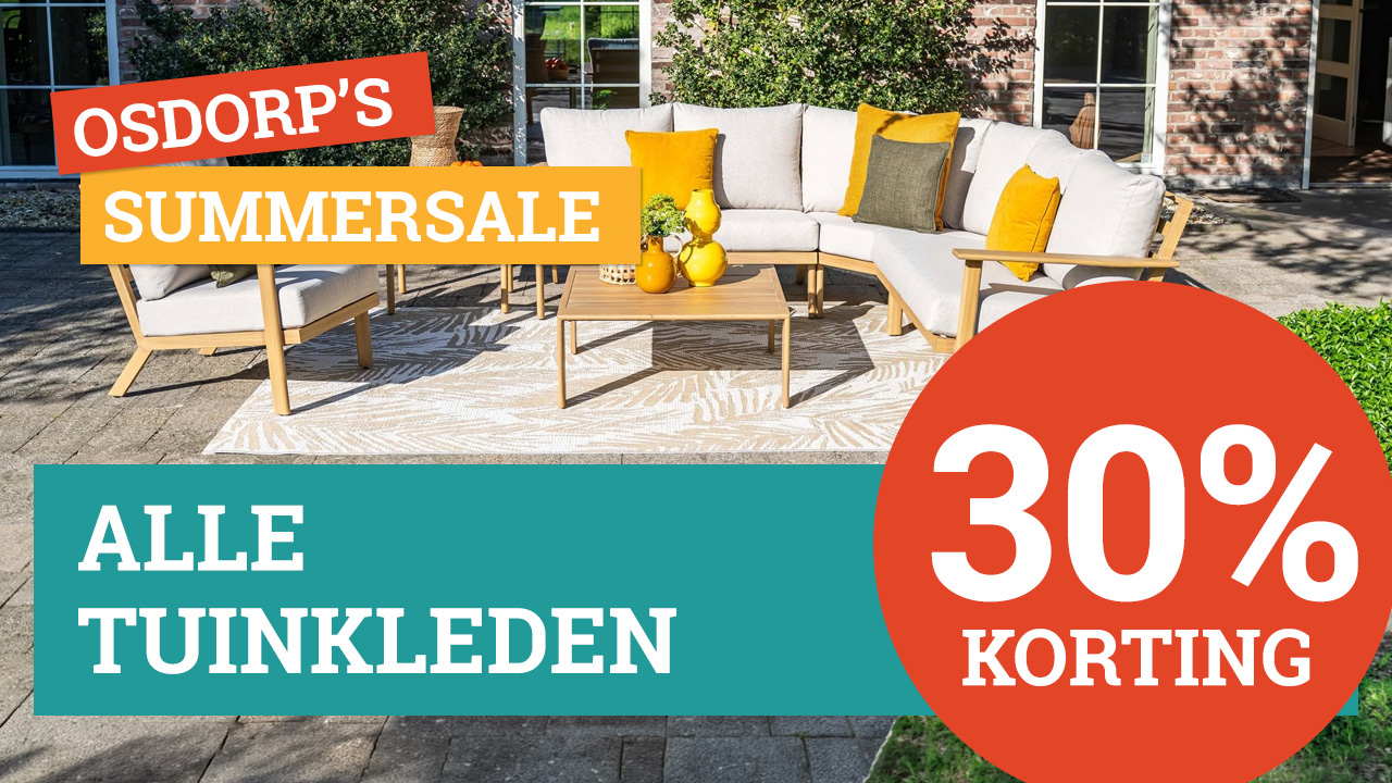 Alle tuinkleden 30% korting