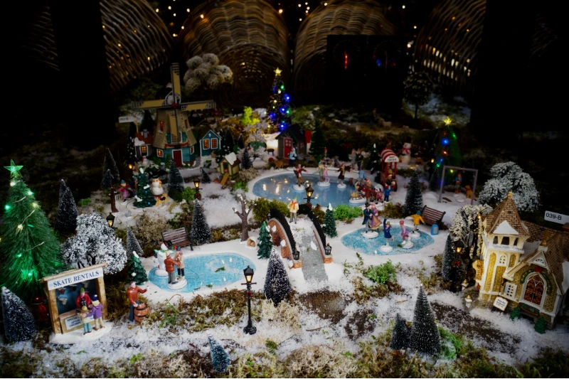 Typisch Hollands kerstdorp tuincentrum Osdorp kerstdorp 2024