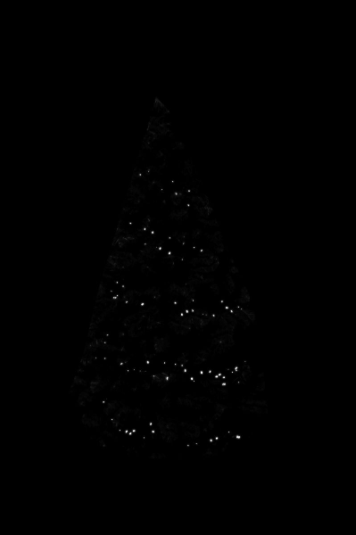 6 meter micro cluster kerstverlichting in een kerstboom van 180 centimeter