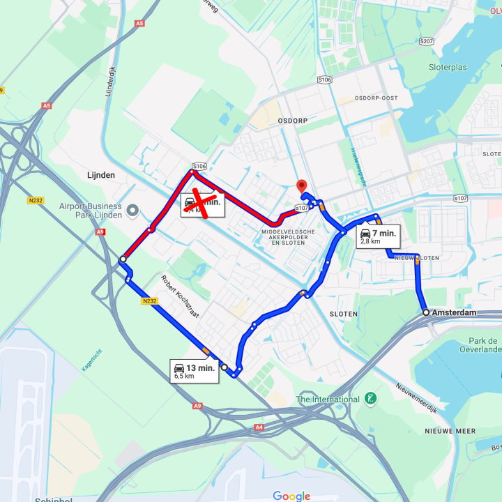 Omleiding 28 t/m 3 maart 2025