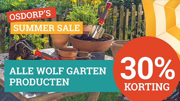 Alle WOLF GARTEN 30% korting