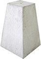 Betonpoer / poer 18 x 18 / 30 x 30 / 45 cm hoog met schroefhuls M16 in het midden