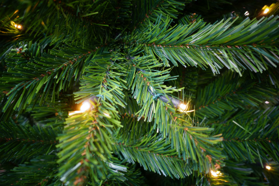 Groene kunstkerstboom met ingebouwde kerstverlichting kopen tuincentrum Osdorp Amsterdam