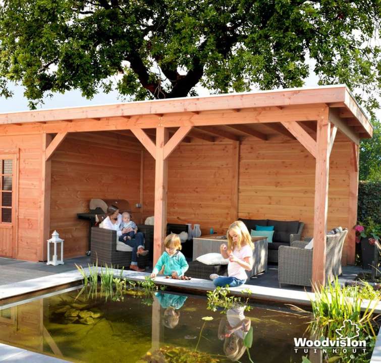 Woodvision tuinhuizen en overkappingen koop je bij tuincentrum Osdorp in Amsterdam