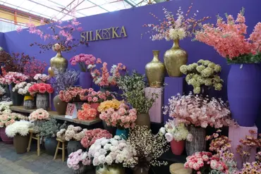 Kunstbloemen afdeling