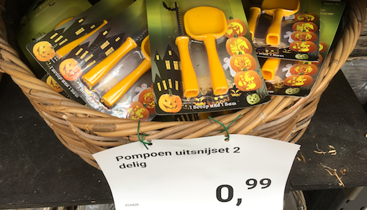 Pompoen uitsnijden setje