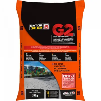 20 kg Gator XP G2 polymeerzand Zwart - afbeelding 1