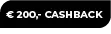 200 cashback onder