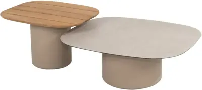 4 Seasons Outdoor bijzettafel set demi latte - afbeelding 1
