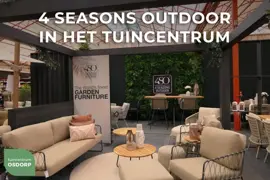 4 Seasons Outdoor bijzettafel verdi teak 45x55cm antraciet - afbeelding 2