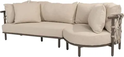 4 Seasons Outdoor chaise loungebank ezra 2-zits terre - afbeelding 1