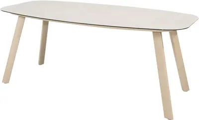 4 Seasons Outdoor dining tuintafel manolo 180x95x75cm latte - afbeelding 1