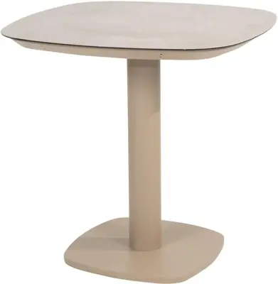 4 Seasons Outdoor dining tuintafel manolo 75x75x74cm latte - afbeelding 1