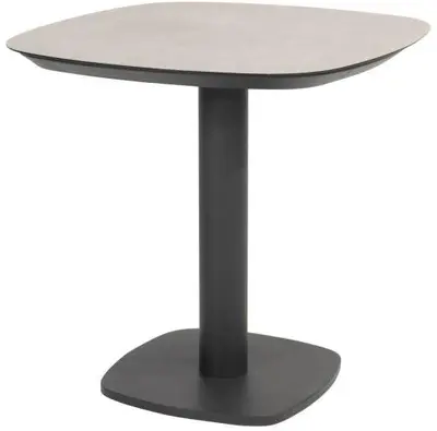 4 Seasons Outdoor dining tuintafel manolo print 75x75x74cm antraciet - afbeelding 1