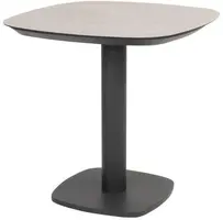 4 Seasons Outdoor dining tuintafel manolo print 75x75x74cm antraciet - afbeelding 1