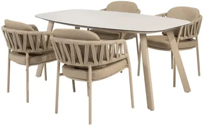 4 Seasons Outdoor diningset calma manolo latte - afbeelding 1