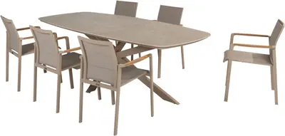 4 Seasons Outdoor diningset cortina latte - afbeelding 2