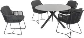 4 Seasons Outdoor diningset locarno belmond antraciet - afbeelding 1