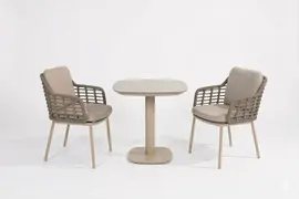 4 Seasons Outdoor diningset monalo puglia latte - afbeelding 1