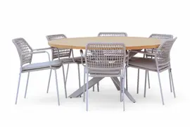 4 Seasons Outdoor diningset prado barista frost grey - afbeelding 2