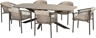 4 Seasons Outdoor diningset prado ceramic allora terre - afbeelding 1