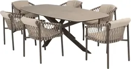 4 Seasons Outdoor diningset prado ceramic allora terre - afbeelding 2